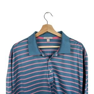 Peter Millar Men's XXL 2XL Colorful Golf Polo Short Sleeve Shirt Cotton